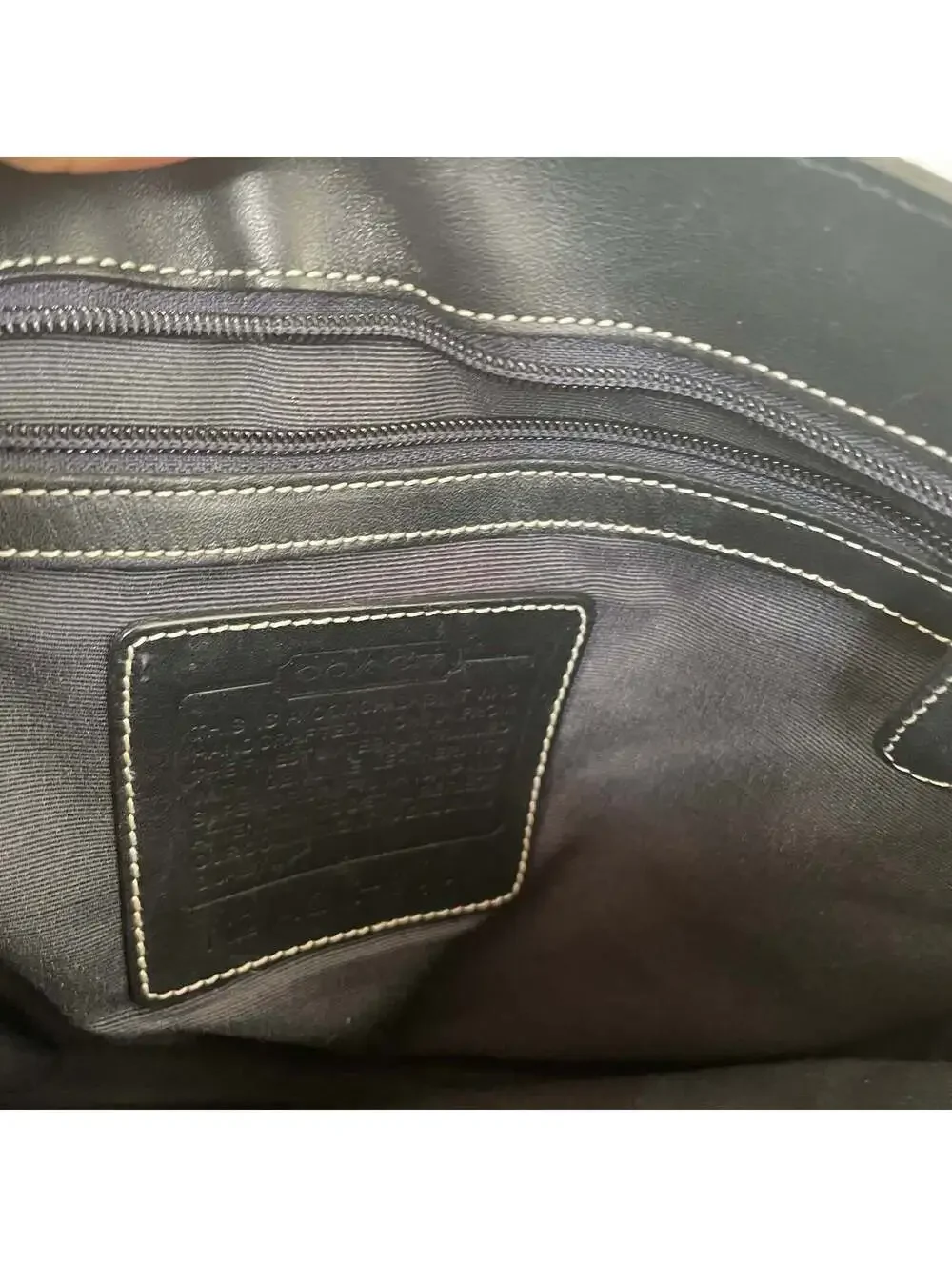 Coach 2002 Signature Clip Hobo Shoulder Bag #6091
